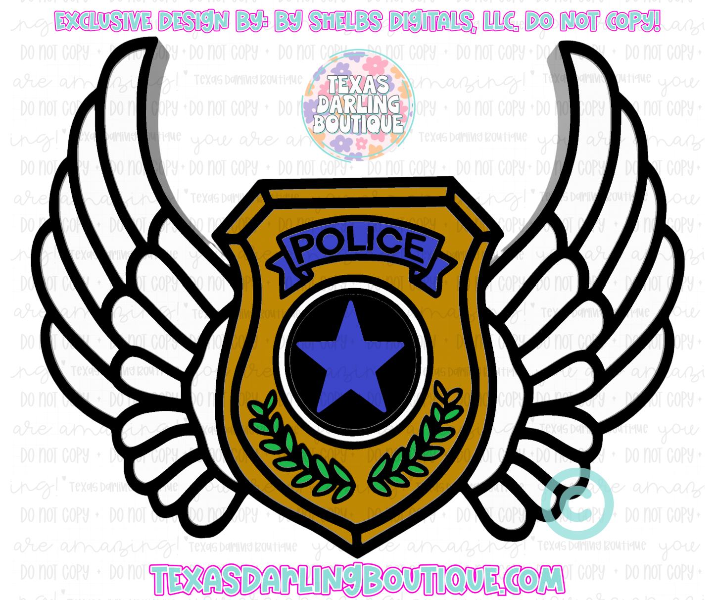 Memorial Police Badge