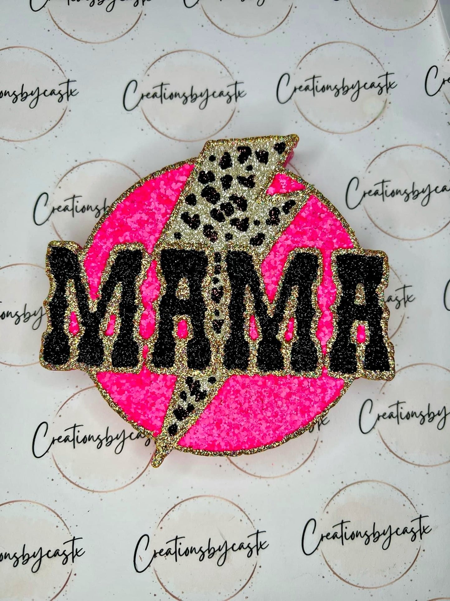 Mama Lightning Bolt (Round)