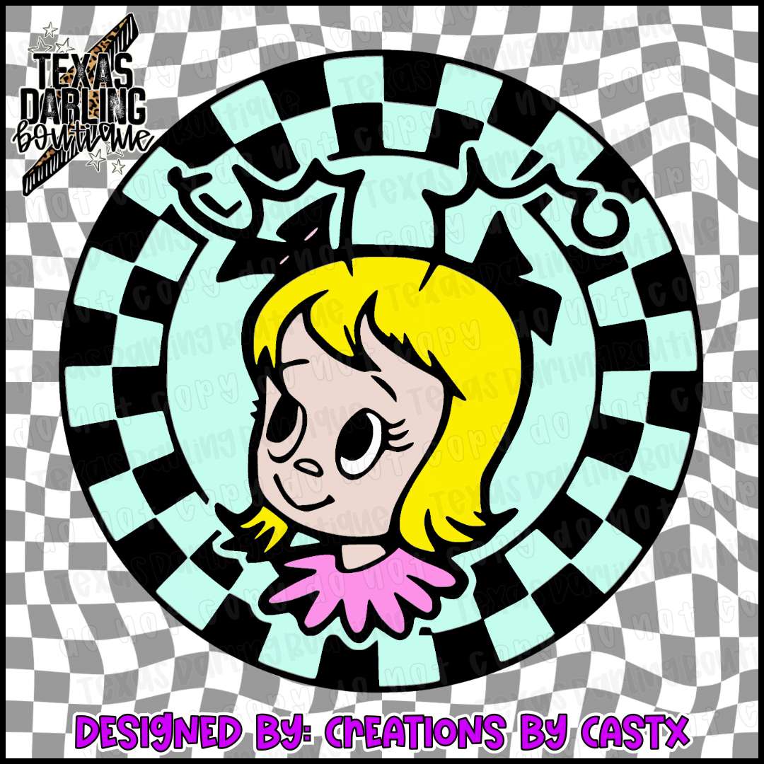 Checkered C Lou Round