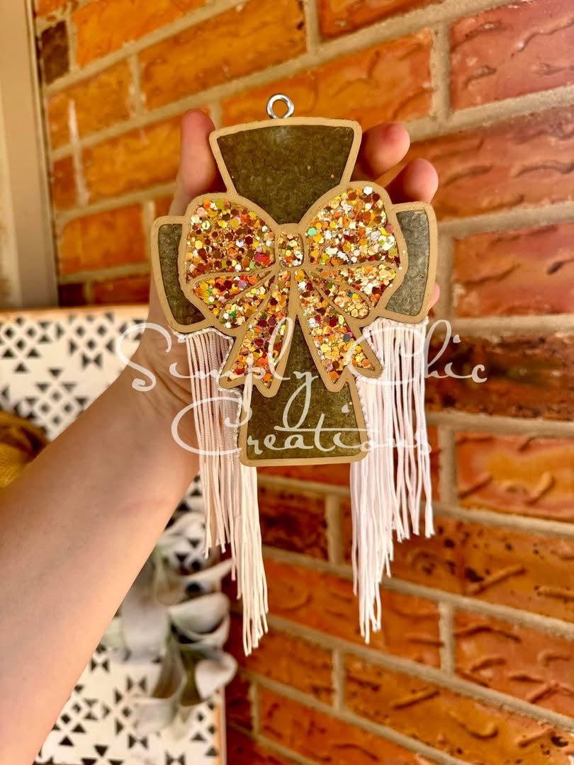 Cross With Coquette Bow