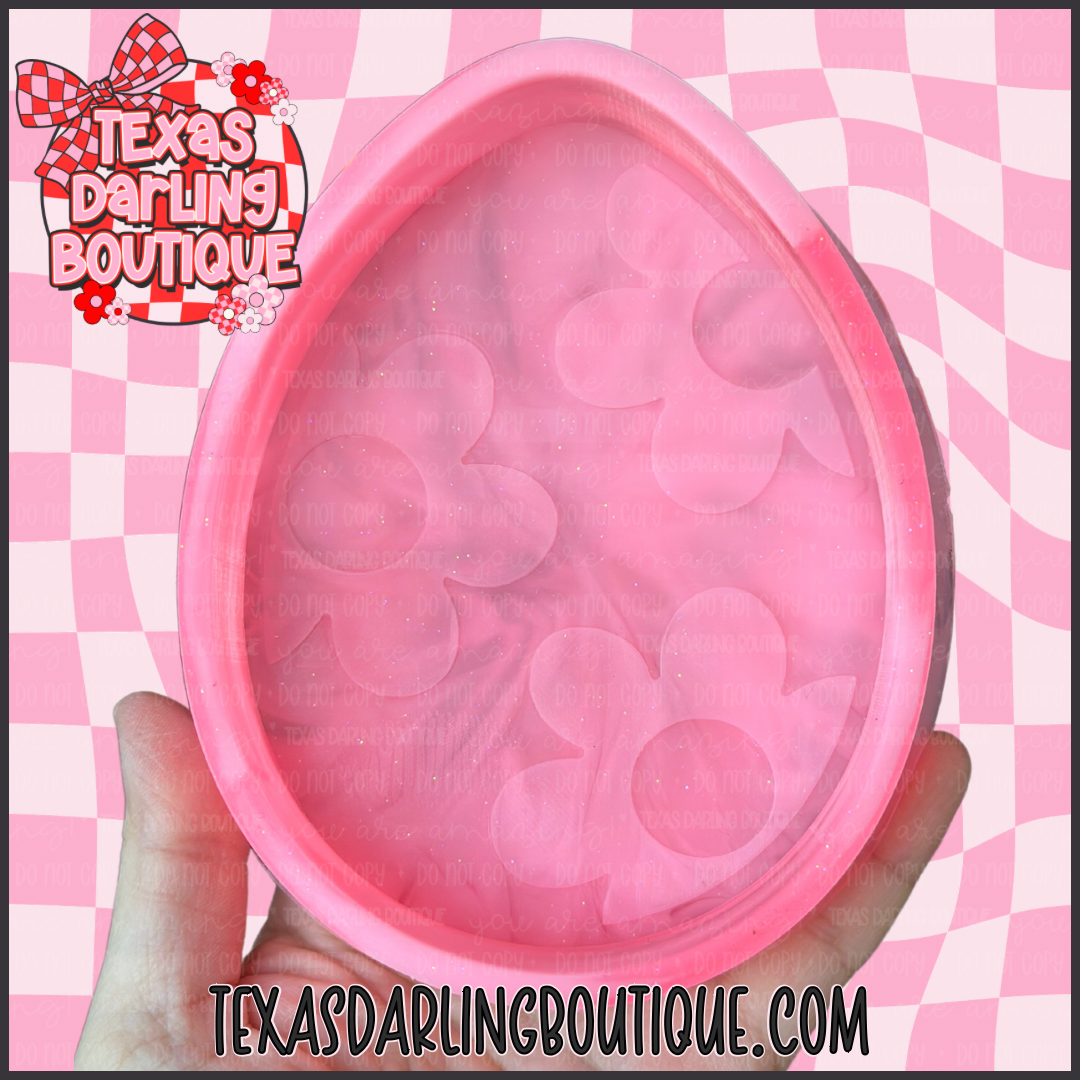 Floral Daisy Easter Egg