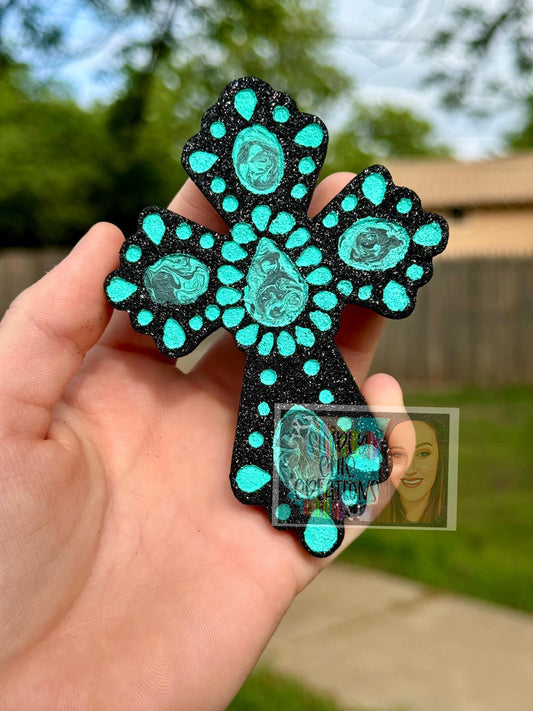 Squash Blossom Cross