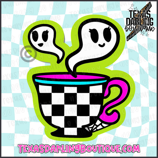 Checkered Spooky Mug