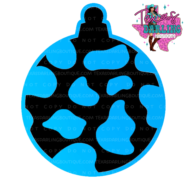 Cow Print Ornament
