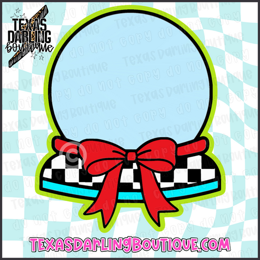 Checkered Snow Globe