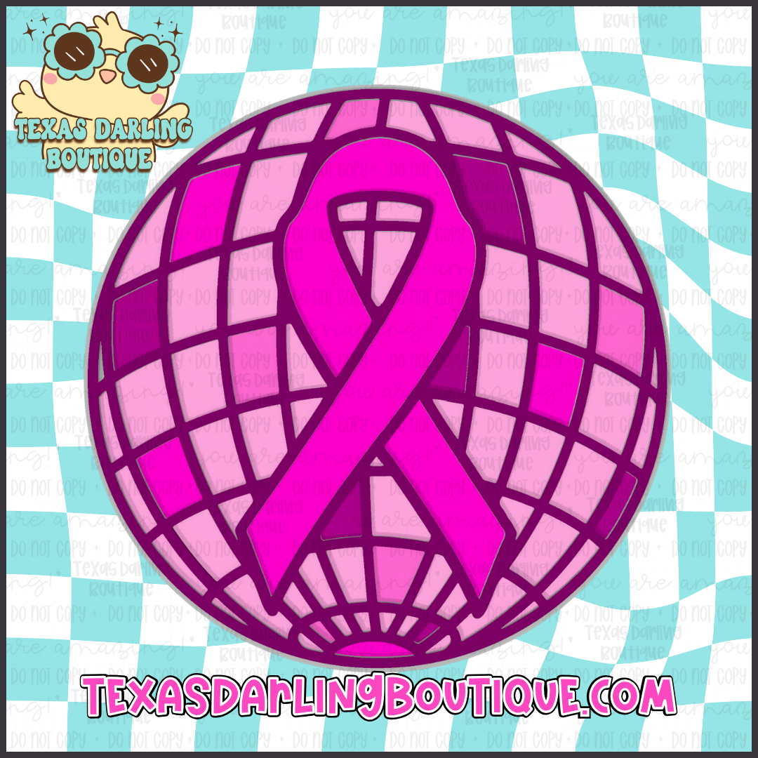 Awareness Ribbon Disco Ball