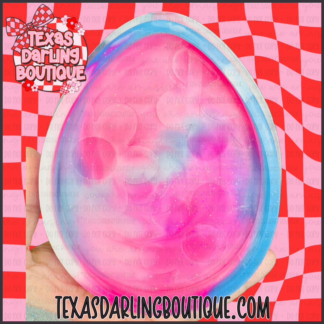 Floral Daisy Easter Egg