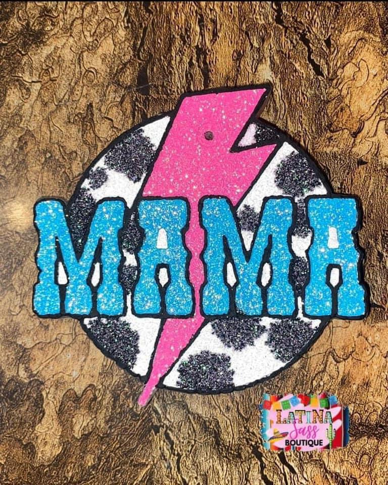 Mama Lightning Bolt (Round)