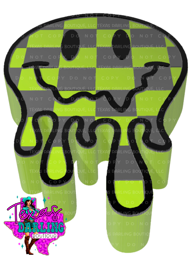 Melting Checkered Smiley