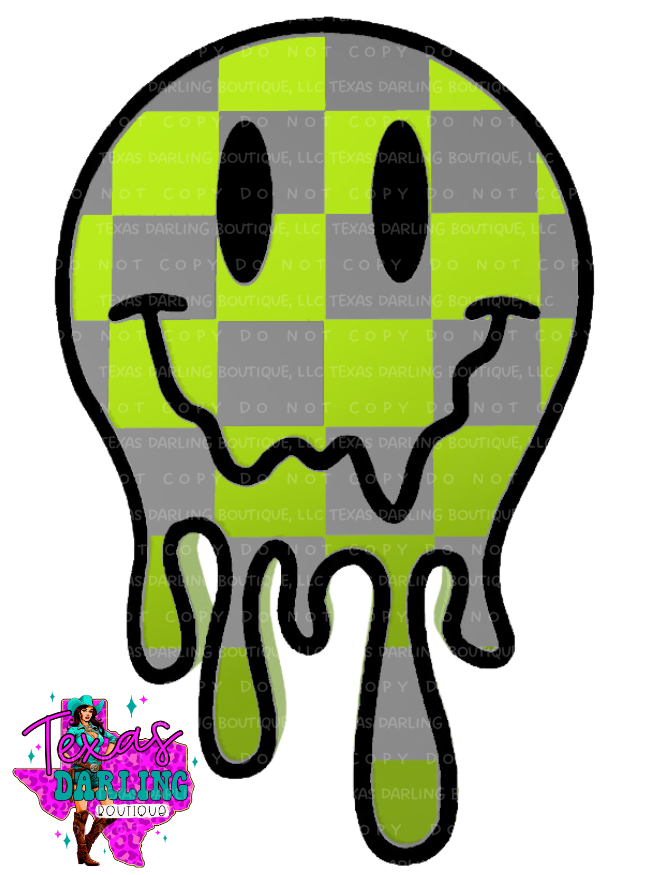 Melting Checkered Smiley