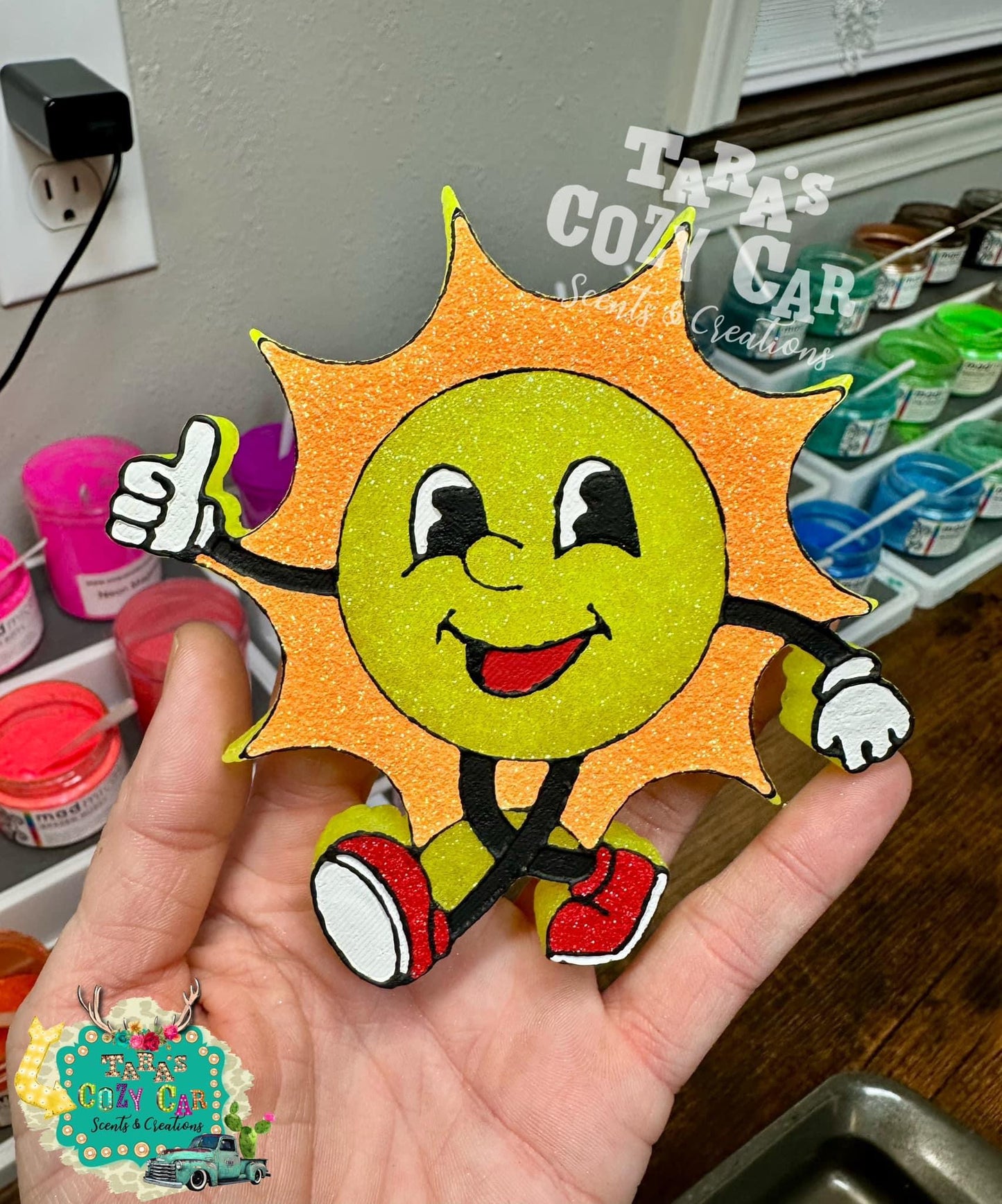 Retro Sun Character