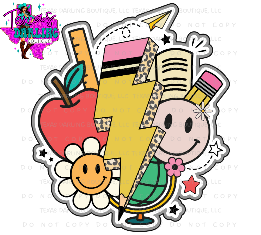 Teacher Lightning Bolt Cardstock Grab Bags