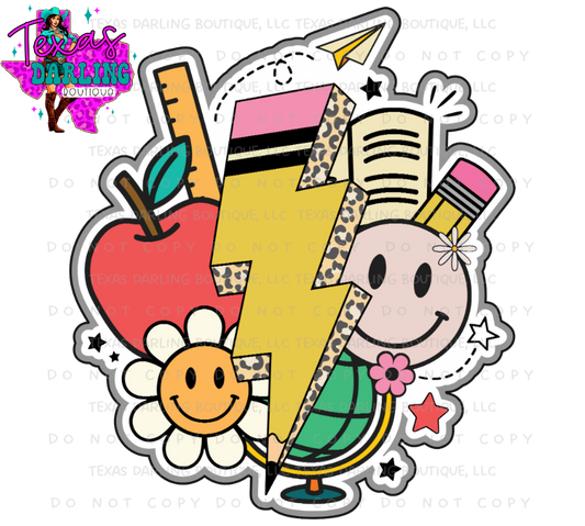 Teacher Lightning Bolt Cardstock Grab Bags