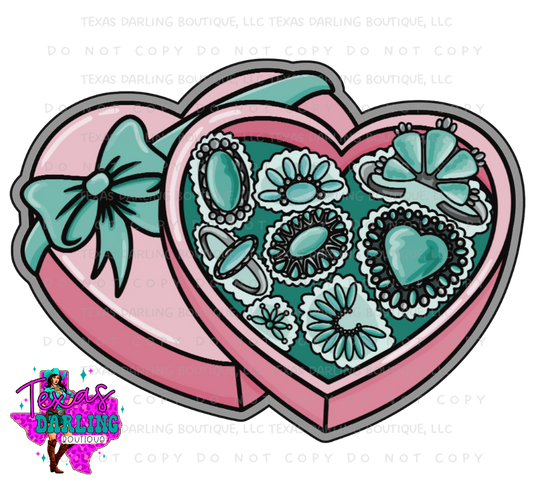 Box of Turquoise Cardstock Grab Bags