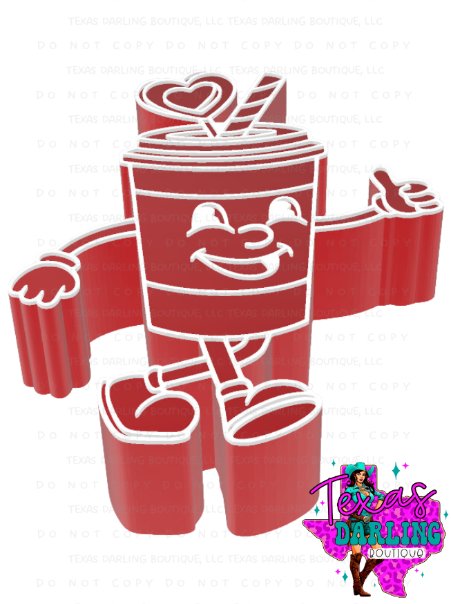 Retro Latte Character