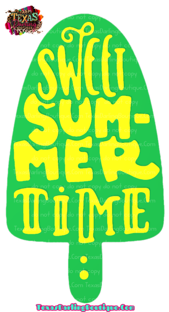 Sweet Summertime Popsicle