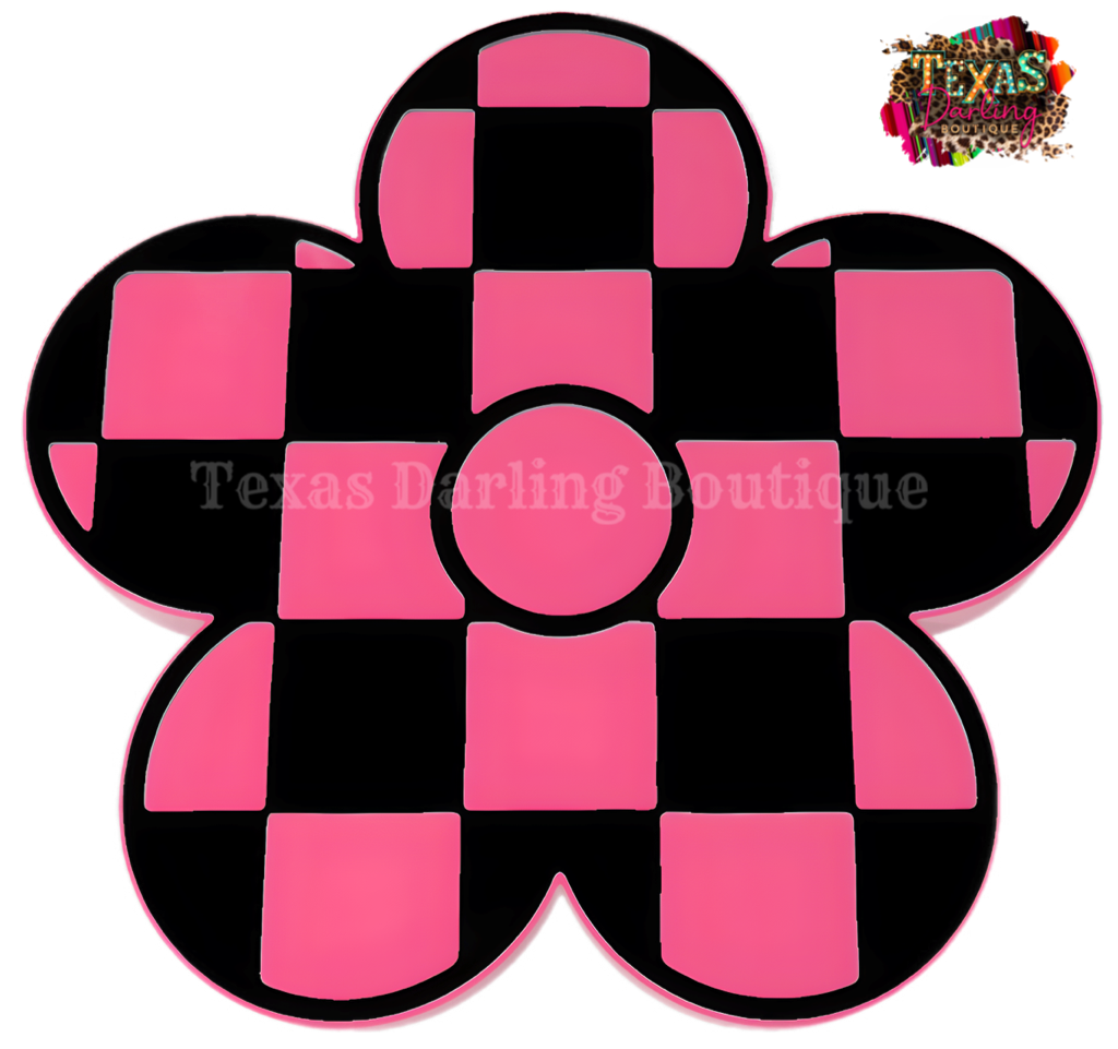 Retro Checkered Daisy