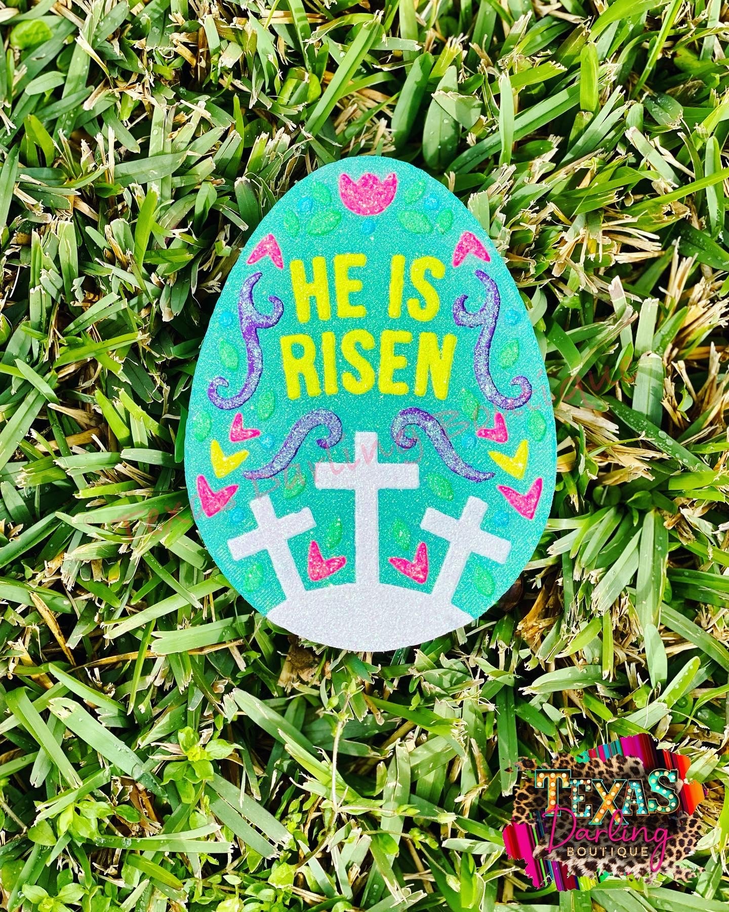 He is Risen Easter Egg Freshie