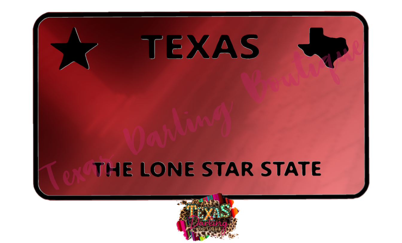 Texas License Plate