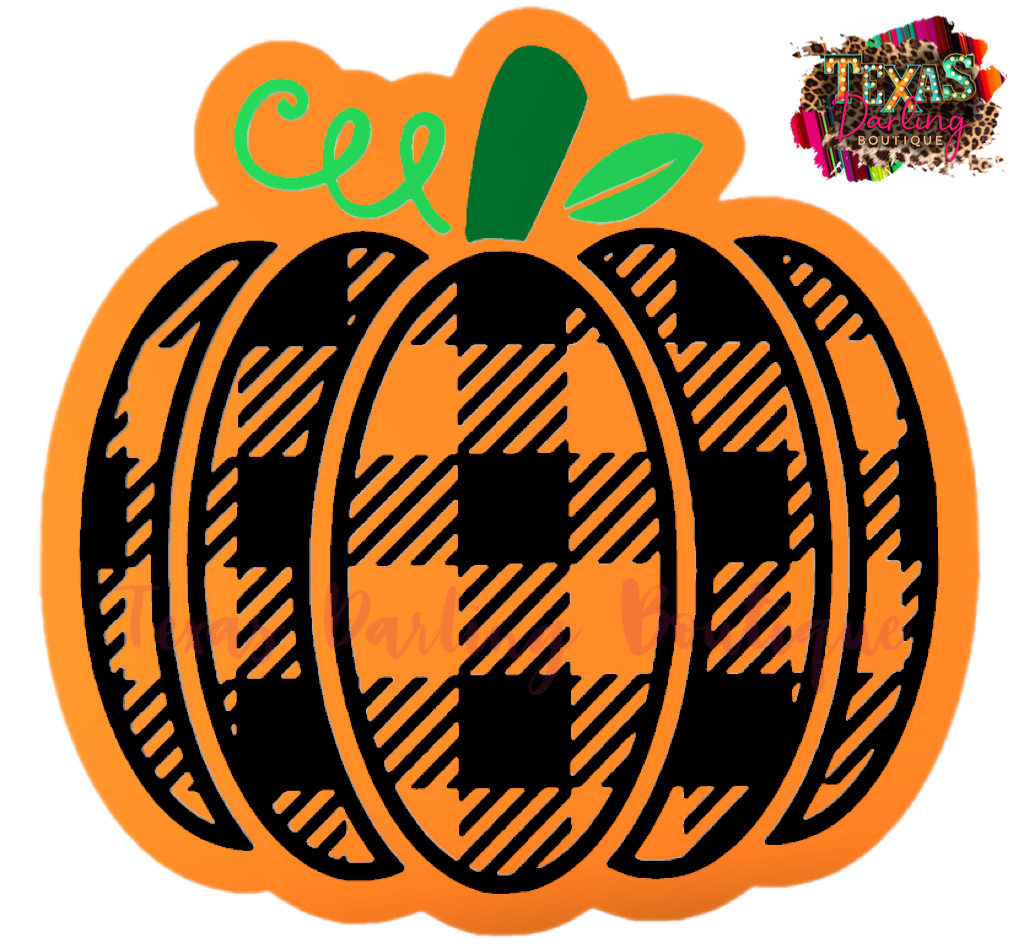Buffalo Plaid Pumpkin