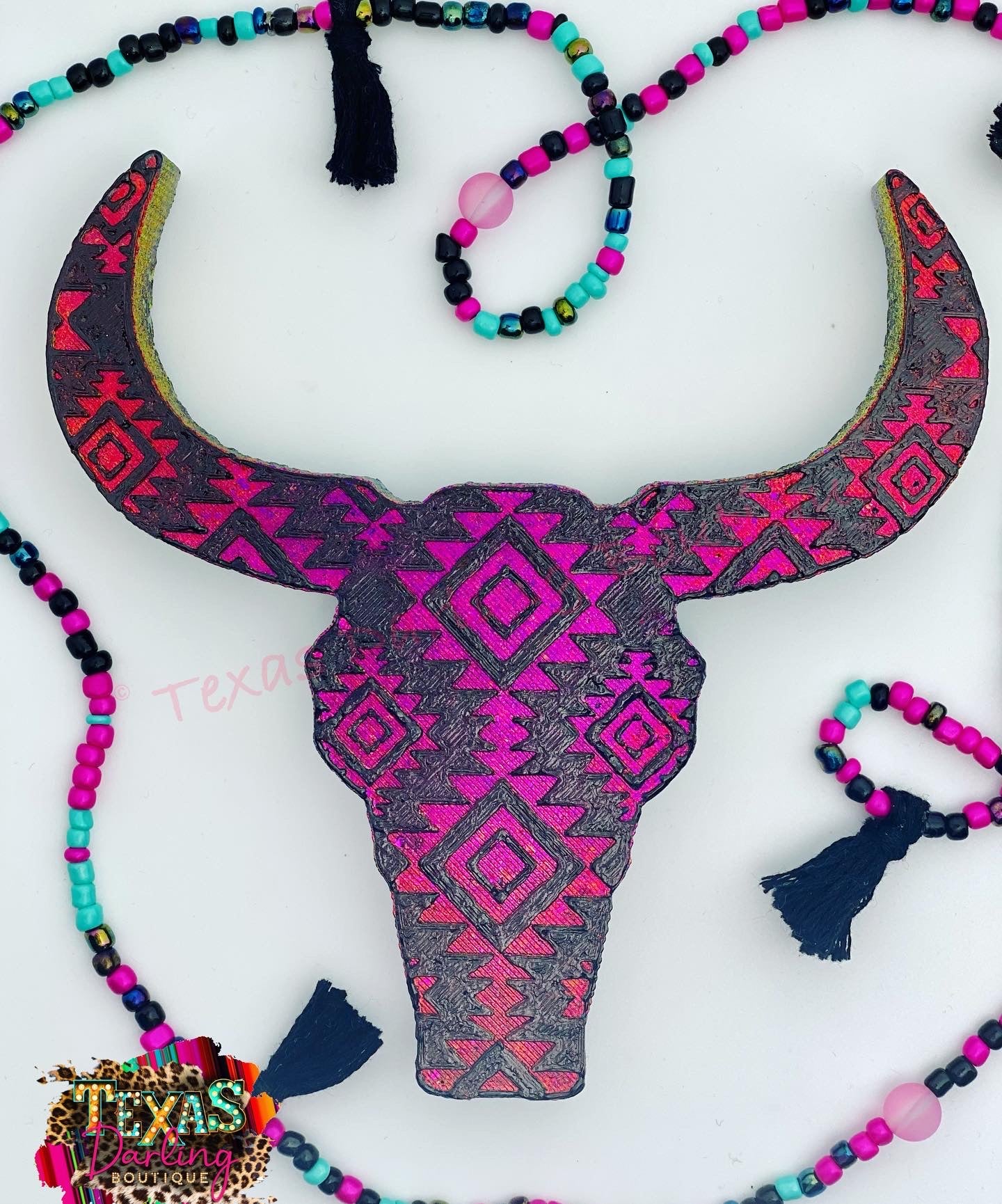 Aztec Bull Skull Freshie