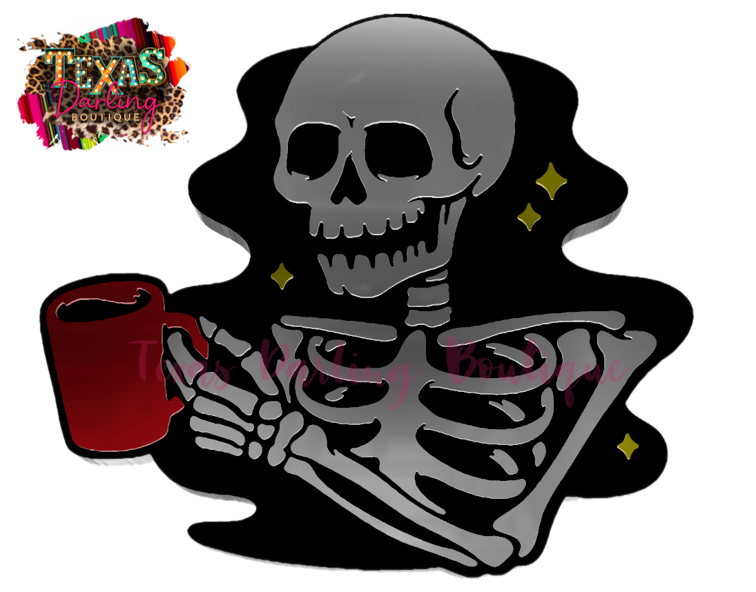 Coffee is Life Skeleton