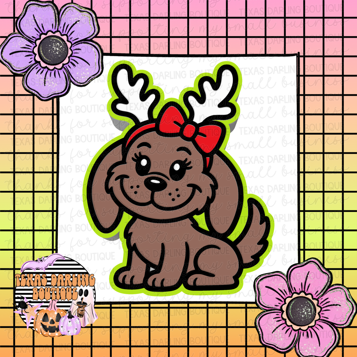 Mean One Pup with Bow