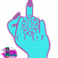 Turquoise Middle Finger