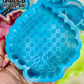 Checkered Turquoise Spade