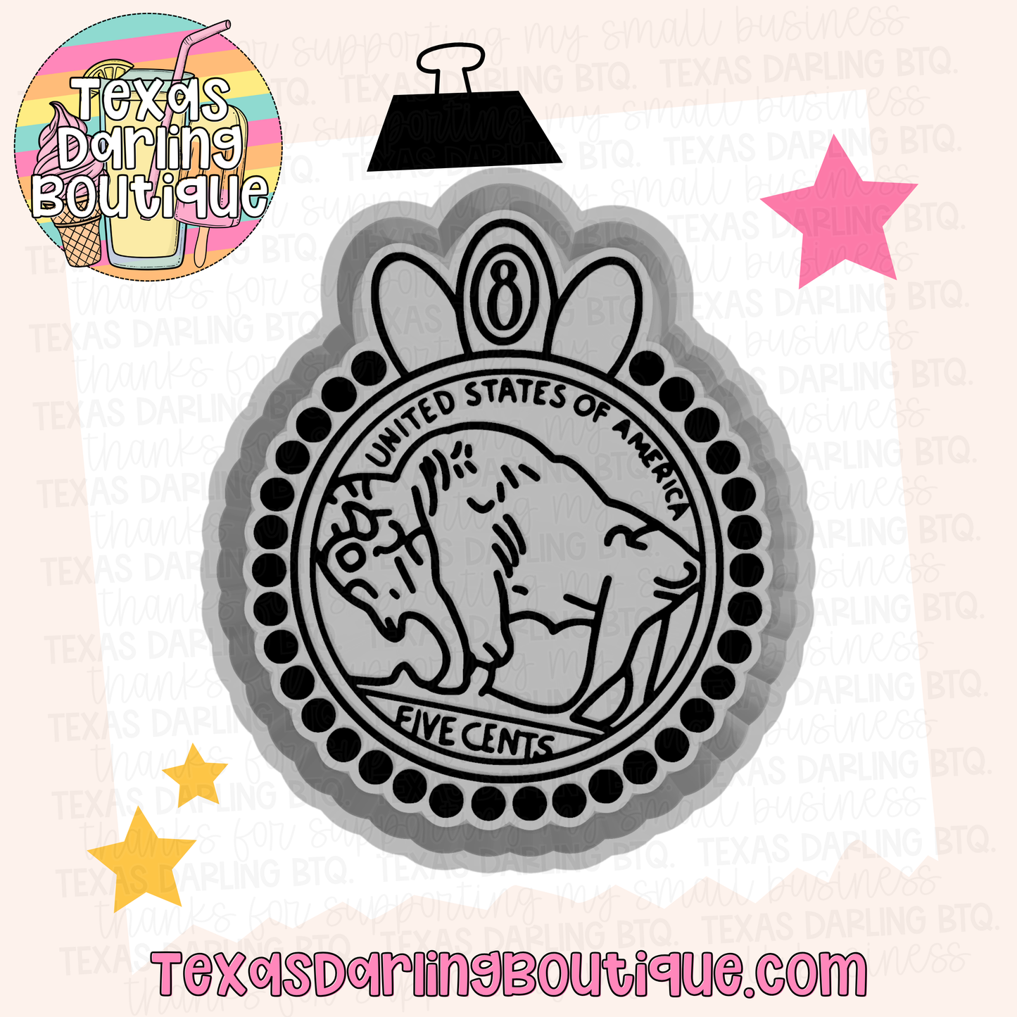 Turquoise Buffalo Nickel