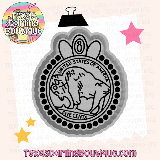 Turquoise Buffalo Nickel
