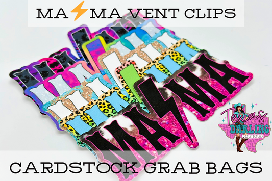 Mama Vent Clips Cardstock Grab Bags