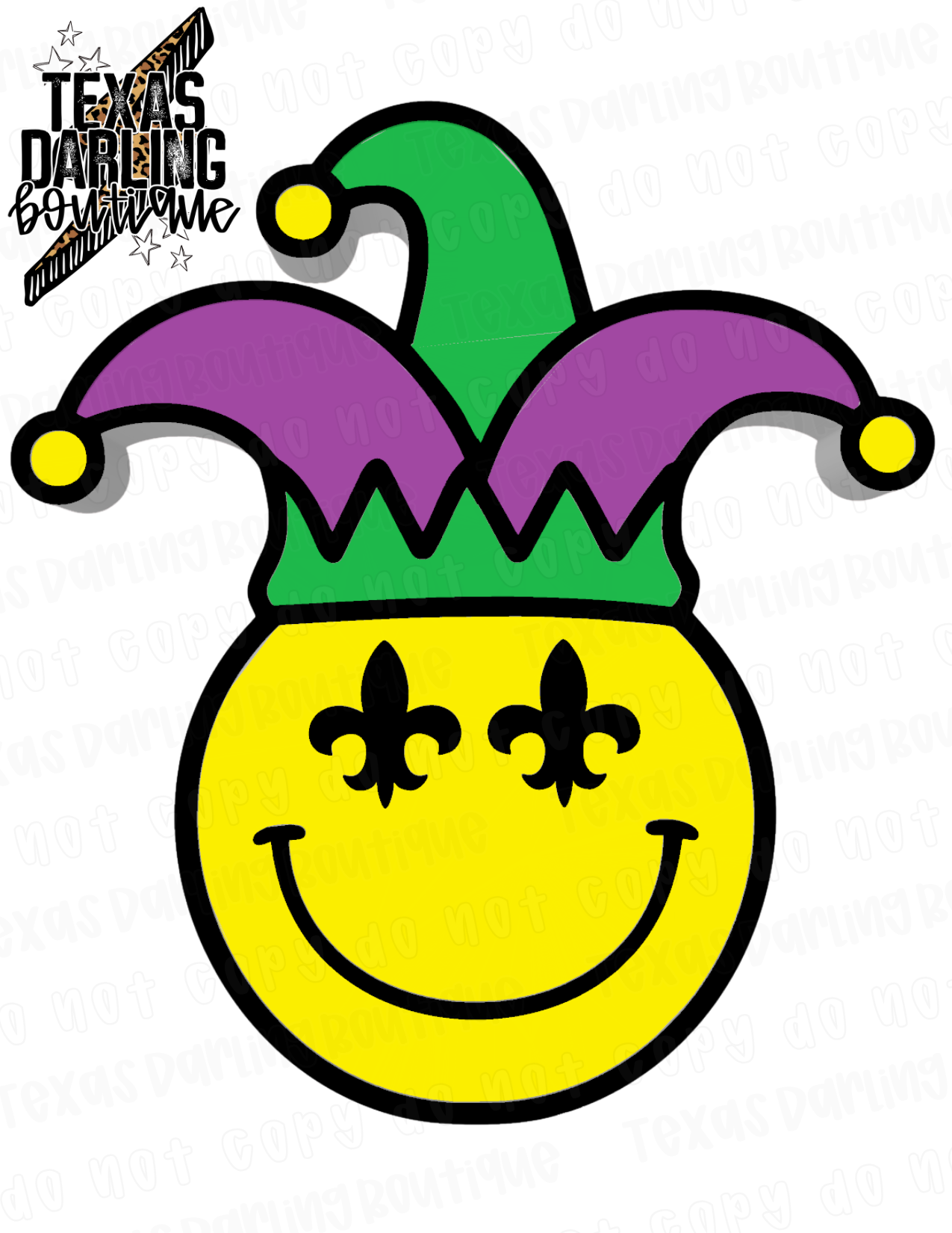 Mardi Gras Smiley