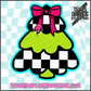 Checkered Tree with Bow