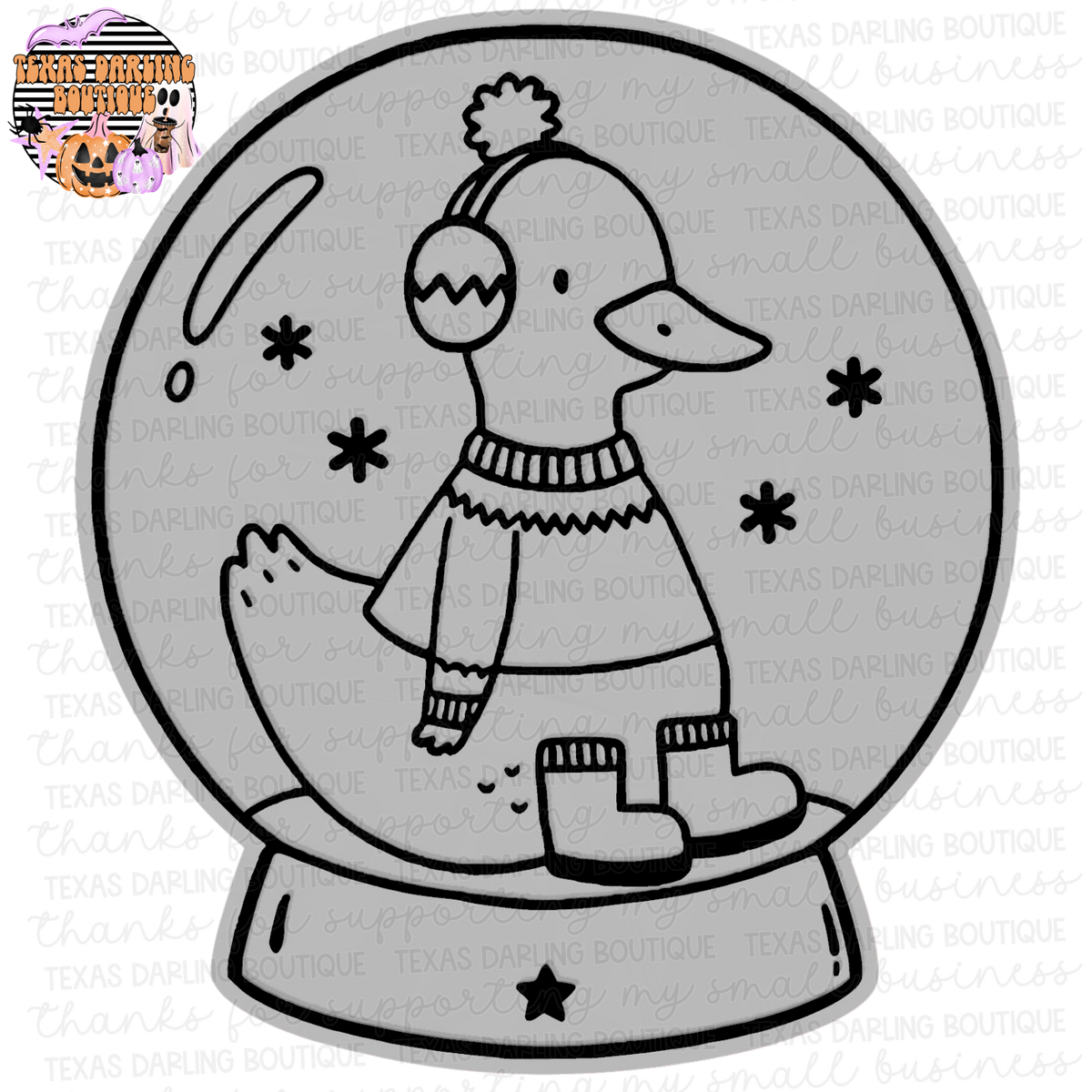 Goose Snow Globe