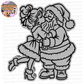 Mommy Kissing Santa
