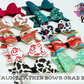 Faux Leather Bow Grab Bags