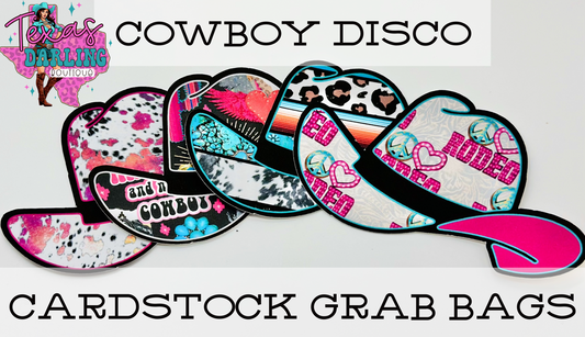 Cowboy Disco Cardstock Grab Bags