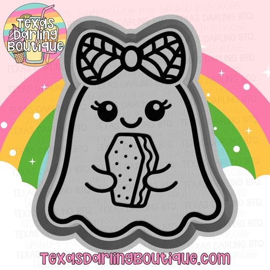 Ghost w/ Coffin Ice Cream Sandwich