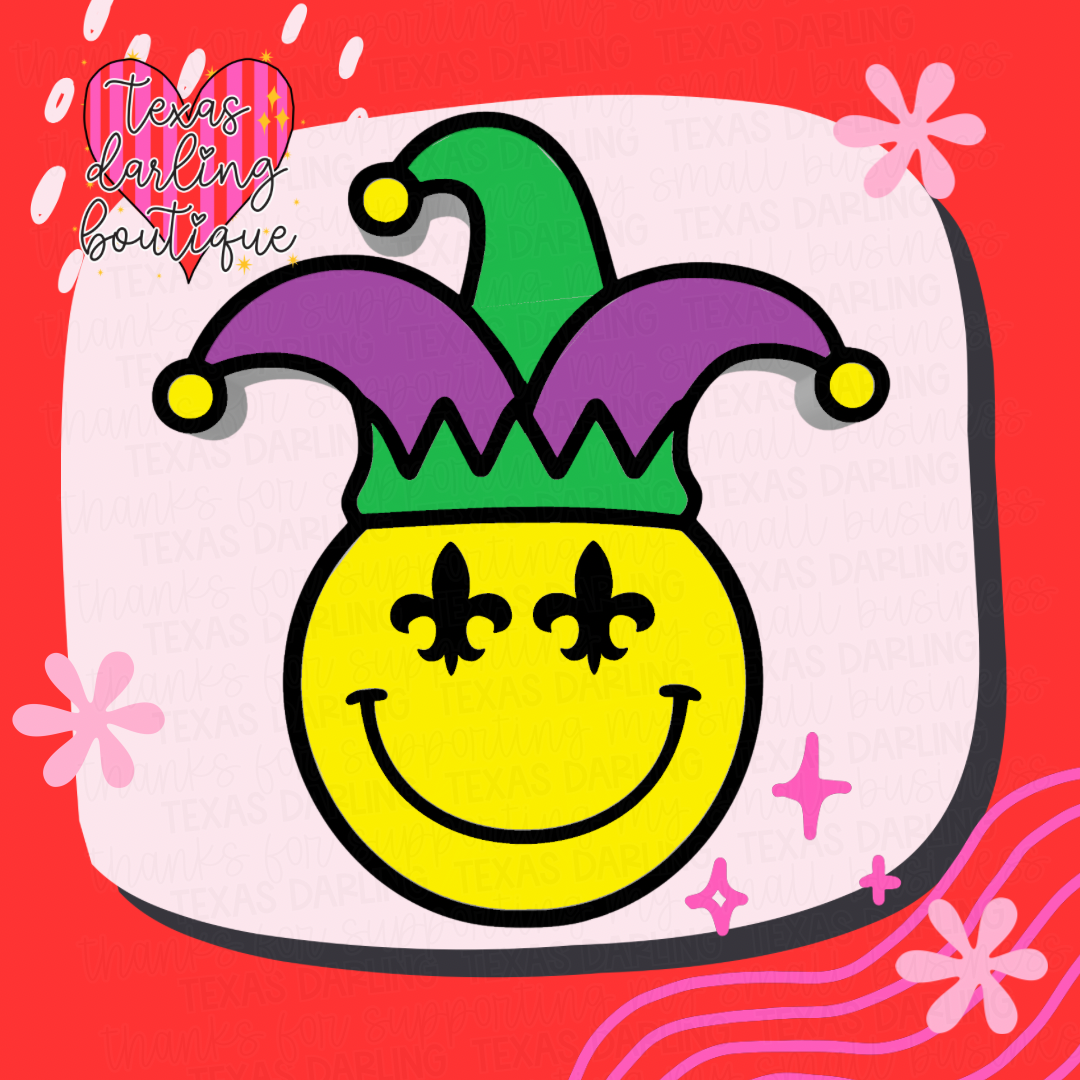 Mardi Gras Smiley