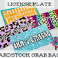 License Plate Cardstock Grab Bags