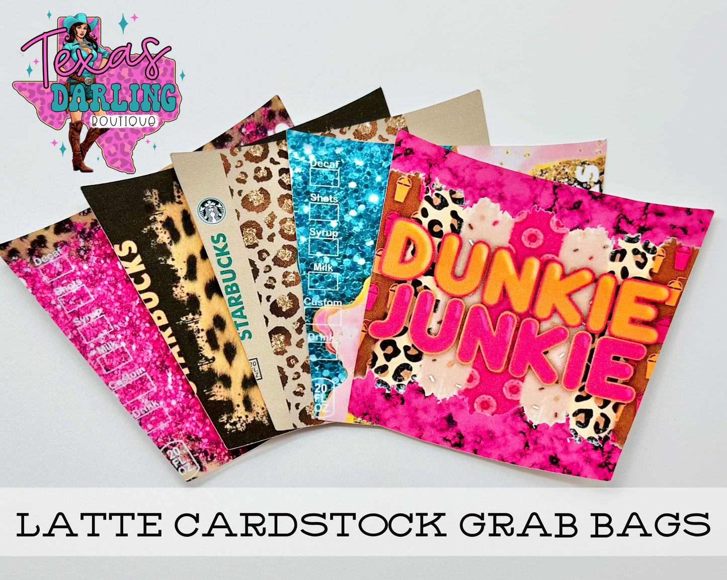 Latte Cup Cardstock Grab Bags