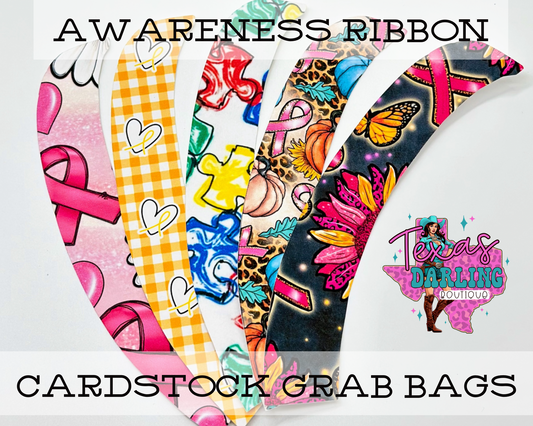 Awareness Ribbon Cardstock Grab Bags
