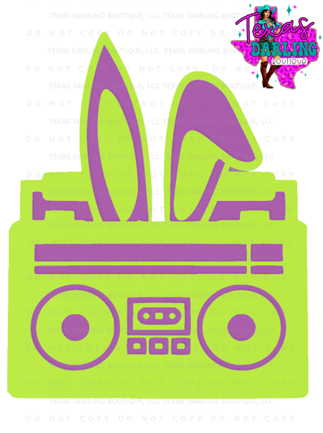 Hip Hop Bunny Boombox