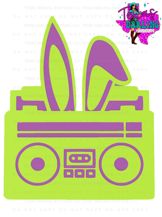Hip Hop Bunny Boombox