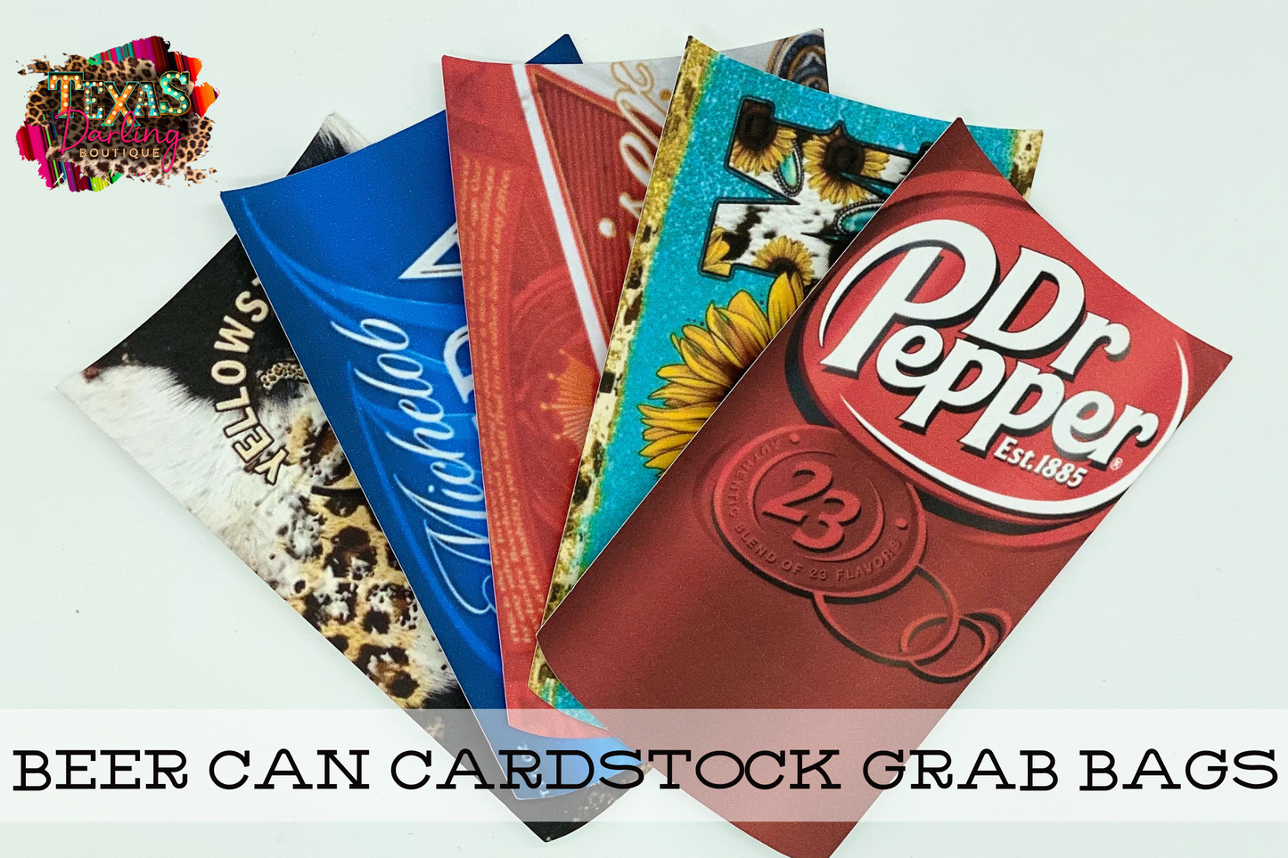 Beer Can Cardstock Grab Bags