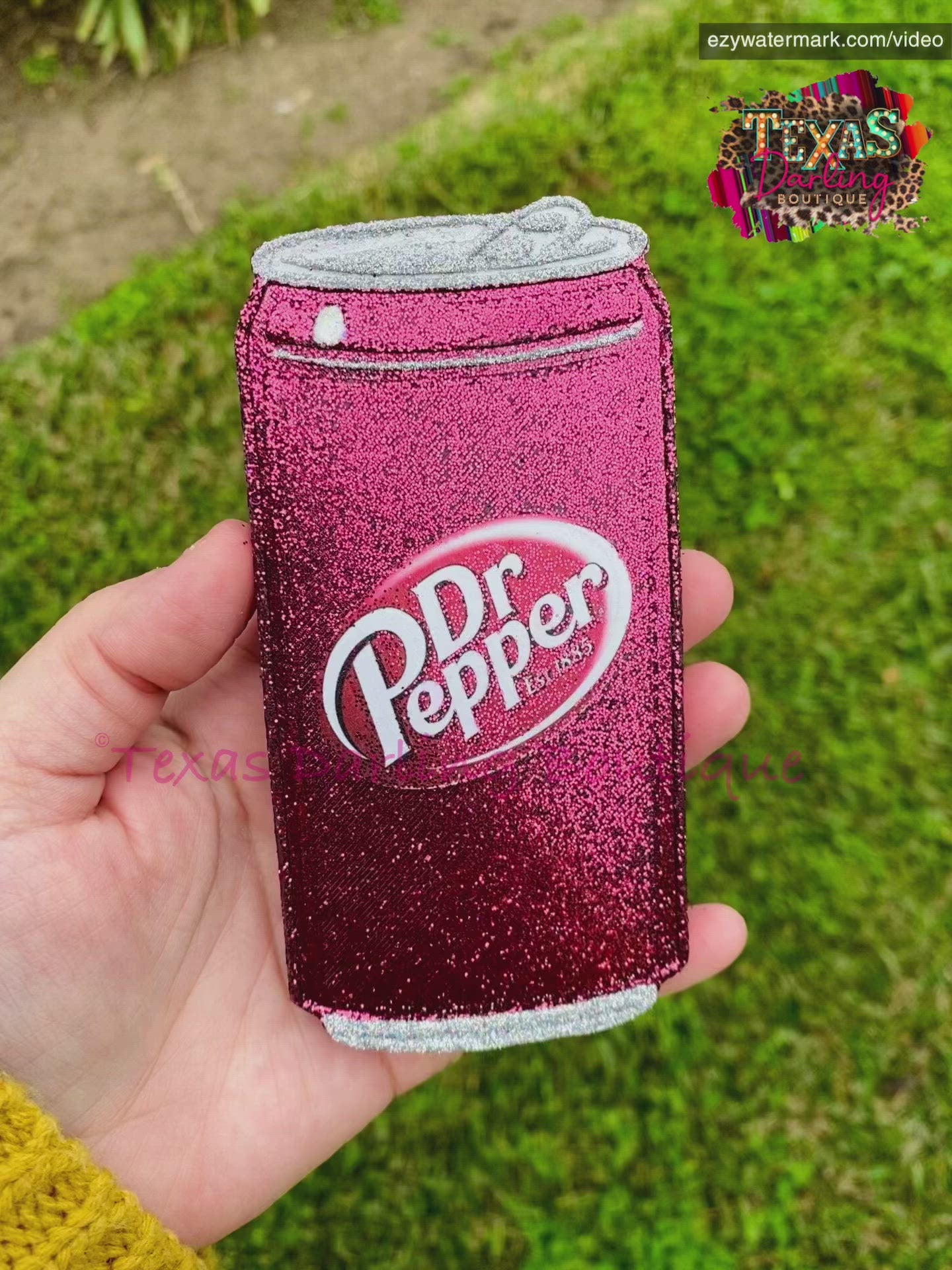 Dr. Pepper Glitter Tumbler