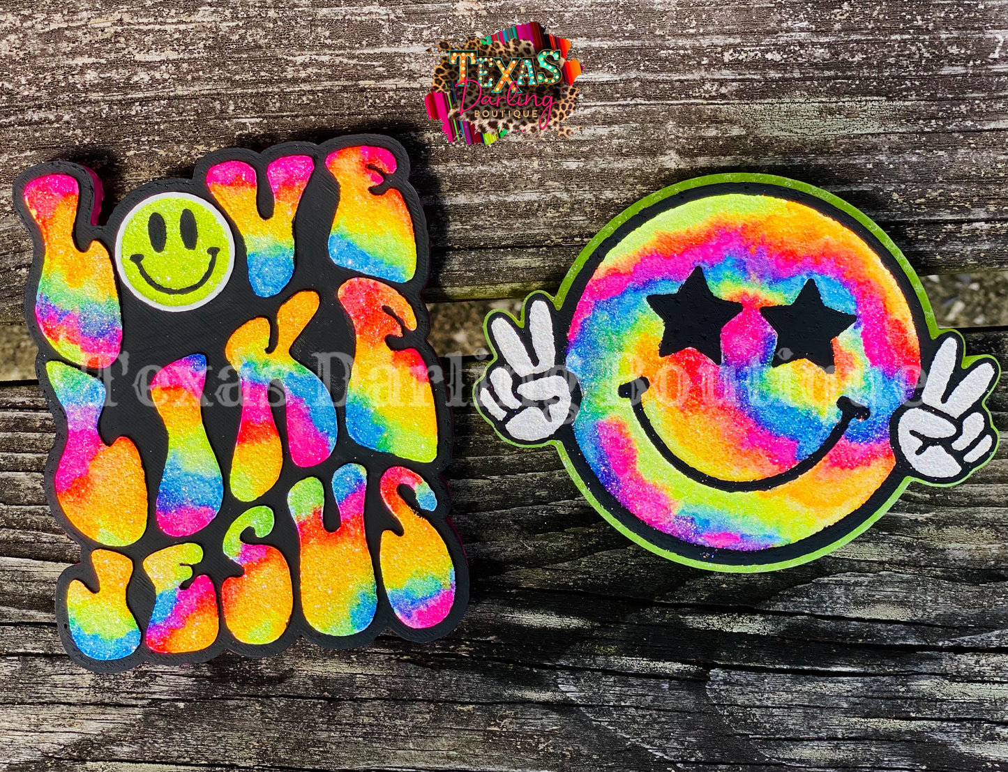 Tie-Dye Peace Smiley Freshie