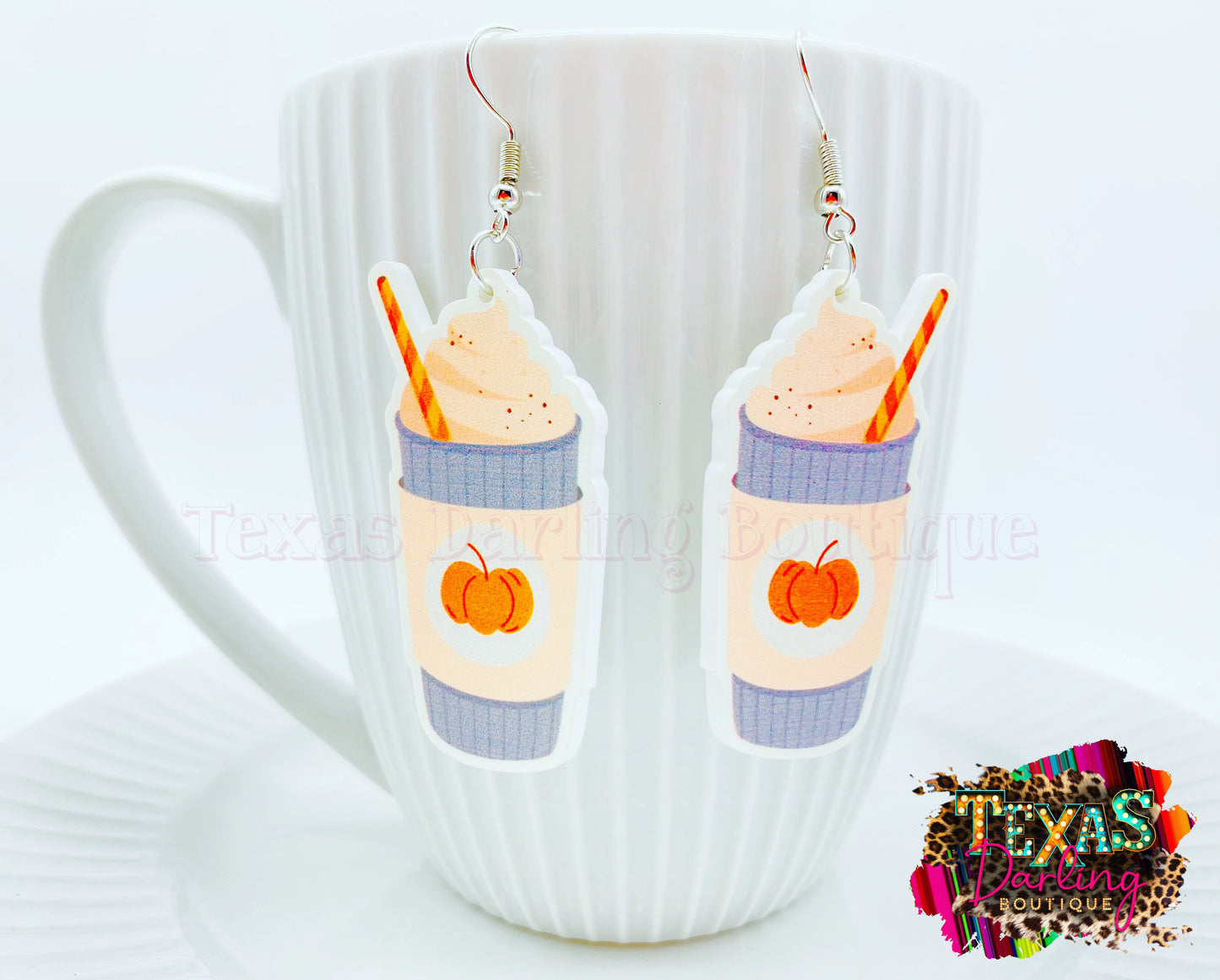 Pumpkin Spice Latte Earrings