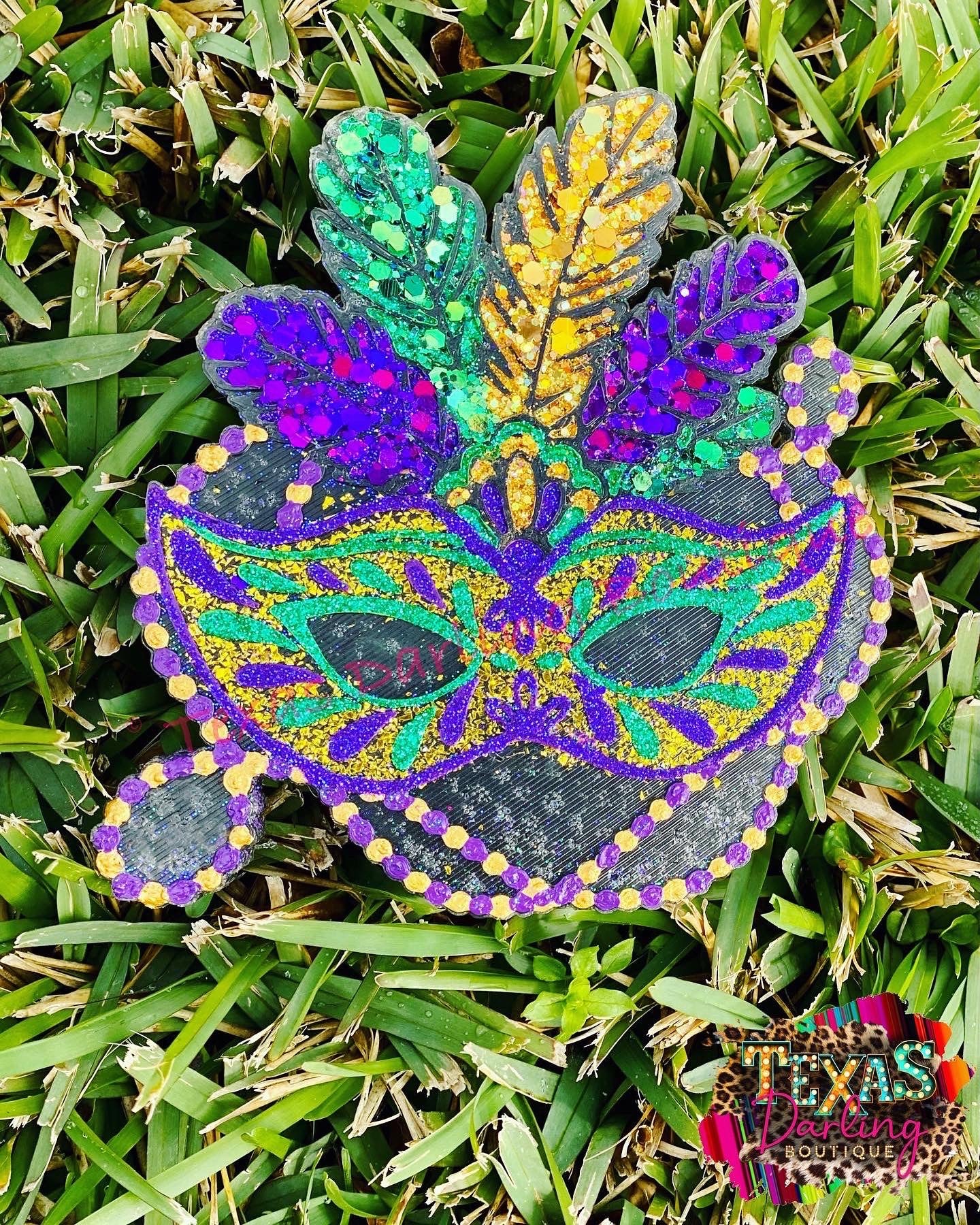 Mardi Gras Mask Freshie